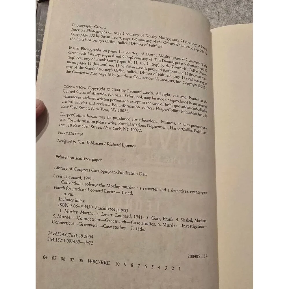 Conviction Solving the Moxley Murder By Leonard Levitt